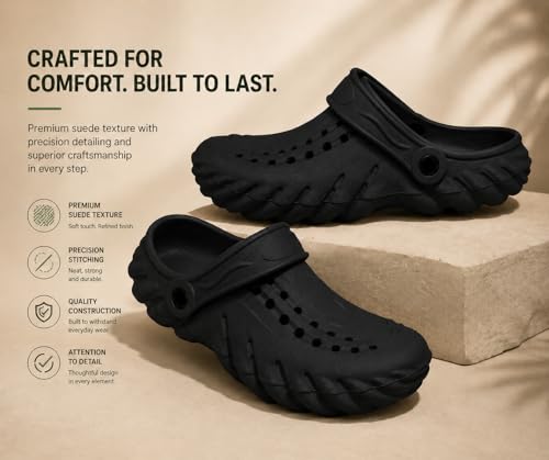Kraasa Men's Lightweight Classic Clogs