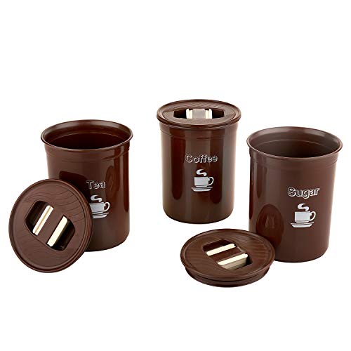 Asian Plastowares 10000412 Plastic Container (Brown, 850ml) 3 Pieces - Image 3