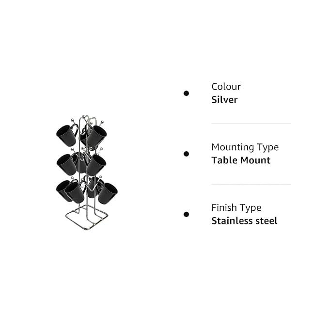 Silver Stainless Steel Tabletop Mount
