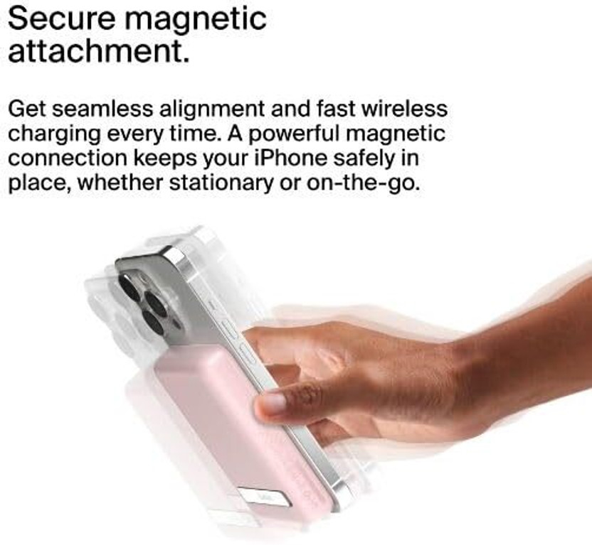 BELKIN 5000 mAh Power Bank (Pink, Lithium-ion, for Mobile) - Image 5