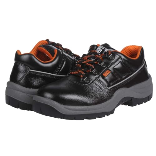 BLACK+DECKER Black Grain Leather Safety