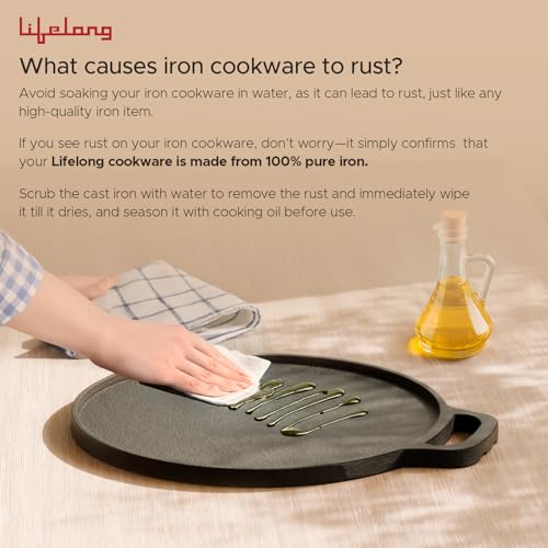 Lifelong Cast Iron Dosa Tawa