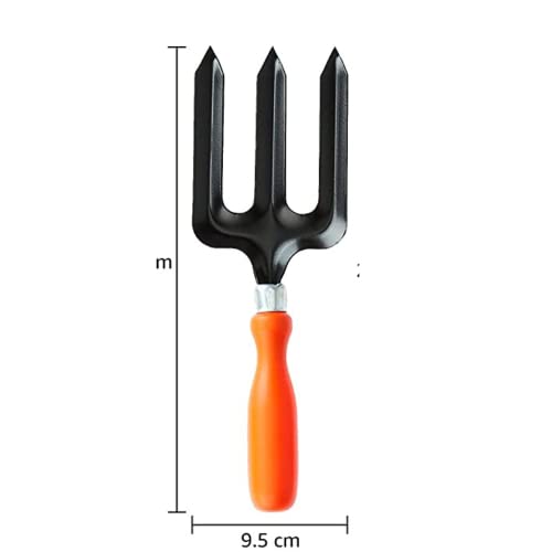 Metal Black and Orange Color Fork for Home Gardening Tool (Metal Fork) - Image 2