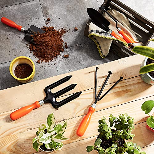 Metal Black and Orange Color Fork for Home Gardening Tool (Metal Fork) - Image 4