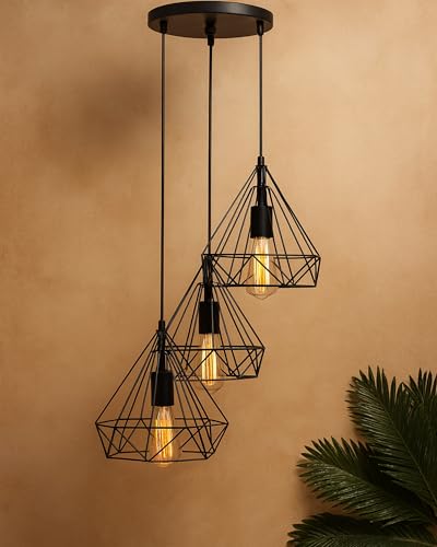 Homesake Hanging Light Diamond Cluster-Modern