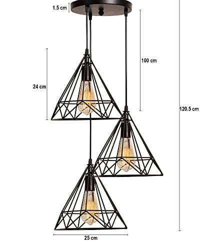 Homesake Hanging Light Diamond Cluster-Modern