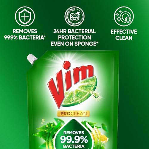 Vim Dishwash Anti Bac Liquid|| Neem|| 1.7 Ltr - Image 7
