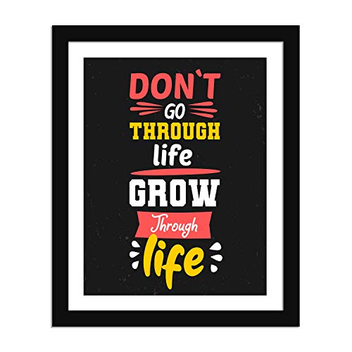 Wens Multicolor 14 X 17 Inch Funny Quotes Framed Poster with Front Acyclic Glass