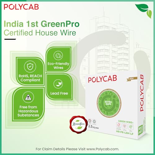 Polycab Green Wire+ 90M coil