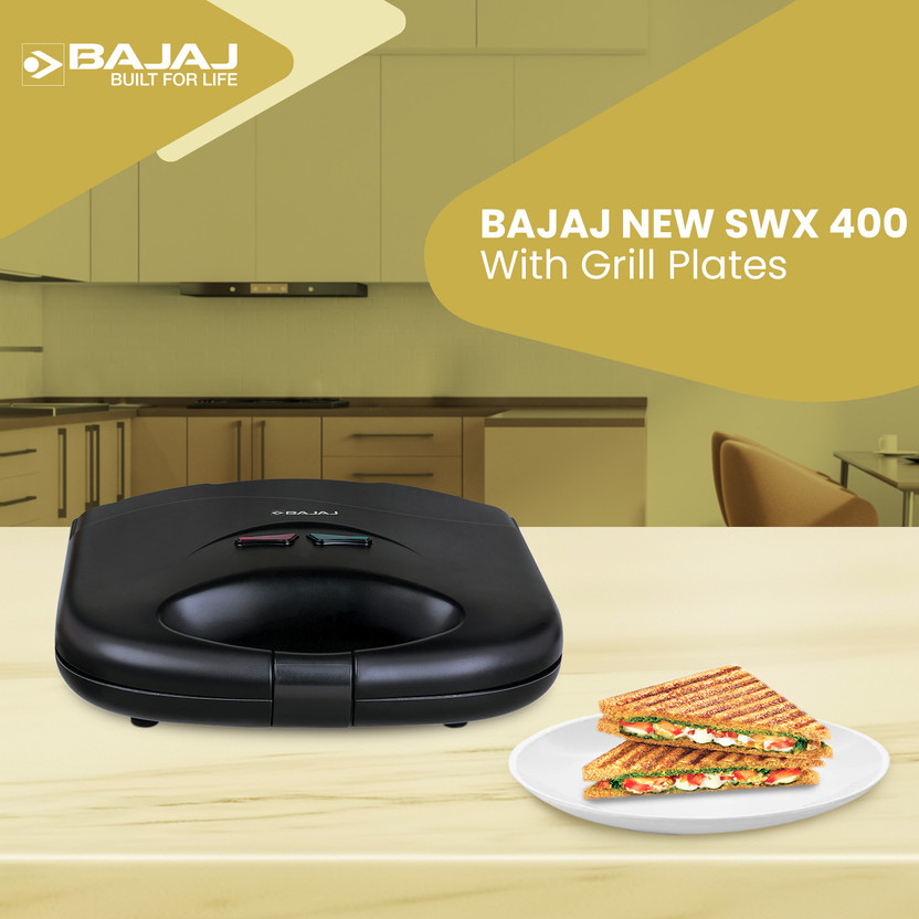BAJAJ New SWX 400 (270110) Grill Sandwich Maker (Black) - Image 4