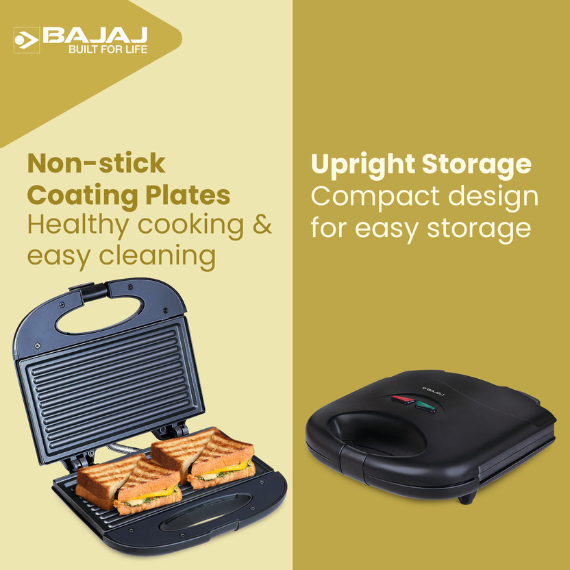 BAJAJ New SWX 400 (270110) Grill Sandwich Maker (Black) - Image 5