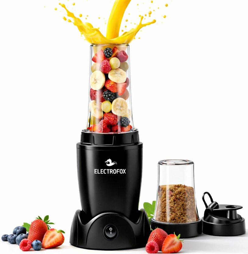 Electrofox Nutri Blender Blendo+ 750 W Juicer Mixer Grinder (Blac...more
