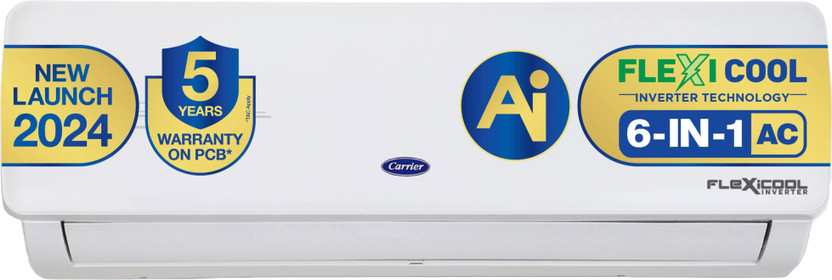 CARRIER 2024 Model 1.5 Ton 3 Star Split Inverter AI Flexicool Con...more