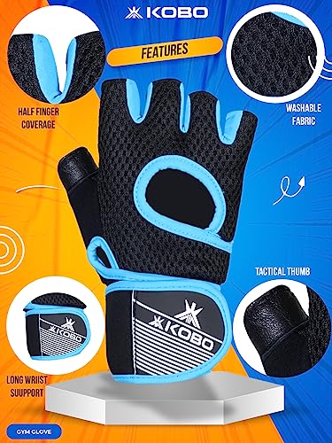 Kobo WTG-57 Gym Gloves with Wrist Support - Image 4