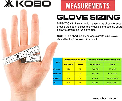 Kobo WTG-57 Gym Gloves with Wrist Support - Image 7