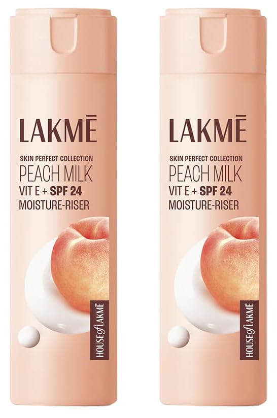 LAKMÉ Peach Milk Moisturizer Spf 24 Pa++, 200 Ml Lotion(Pack Of 2)