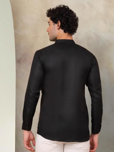 Jompers Men's Solid Short Kurats. - Image 2