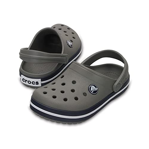 Crocs Unisex Kids Crocband Clog 207005-05H Smoke/Navy C4 - Image 4