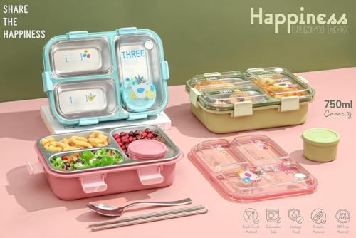 Clazkit Lunch Box 3 Compartment