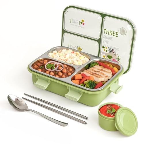 Clazkit Lunch Box 3 Compartment