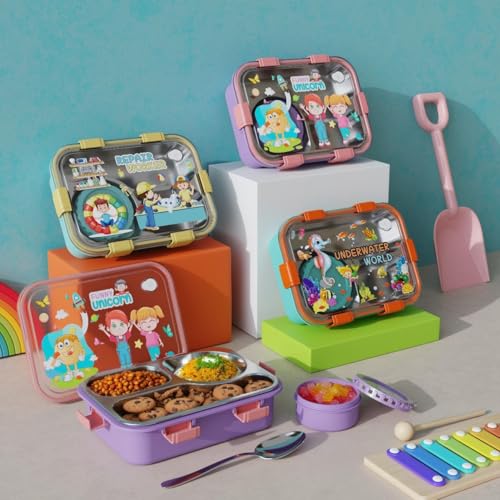 Clazkit Lunch Box 3 Compartment