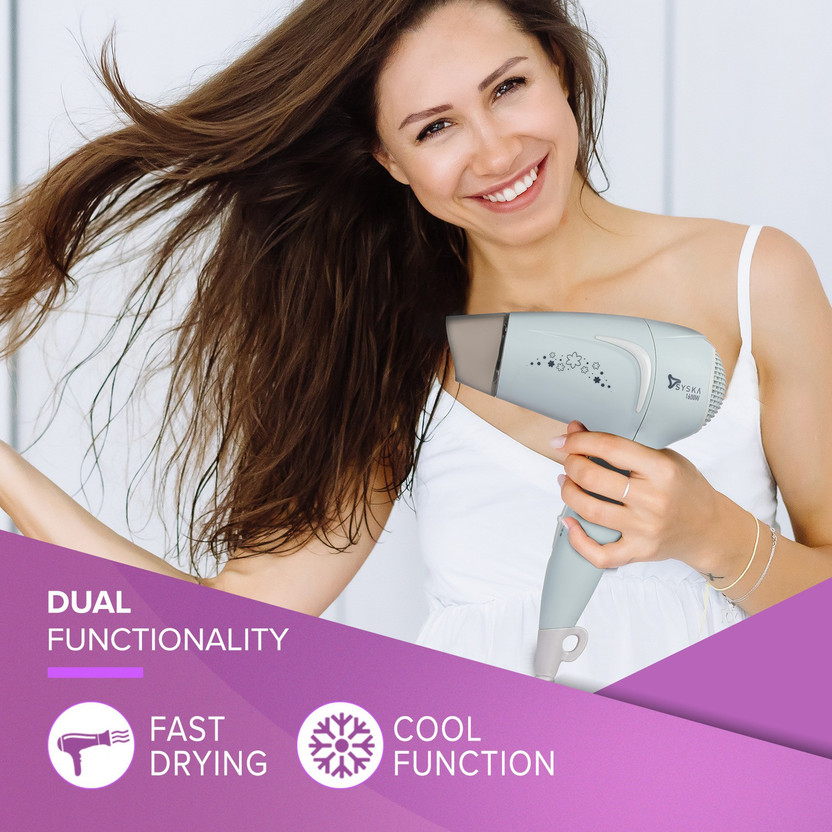 Syska HD1625 Hair Dryer (1600 W, Grey) - Image 2