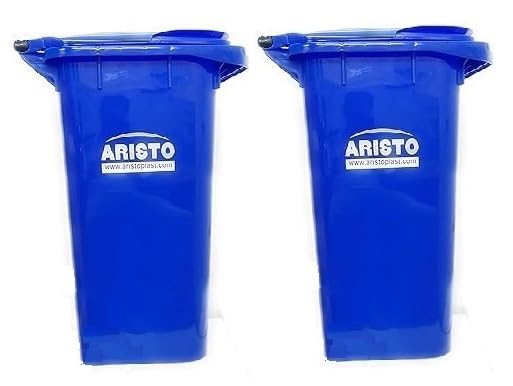 Aristo Manual-Lift Garbage Waste Dustbin with Out Wheel 90 L (blue/blue) - Image 2
