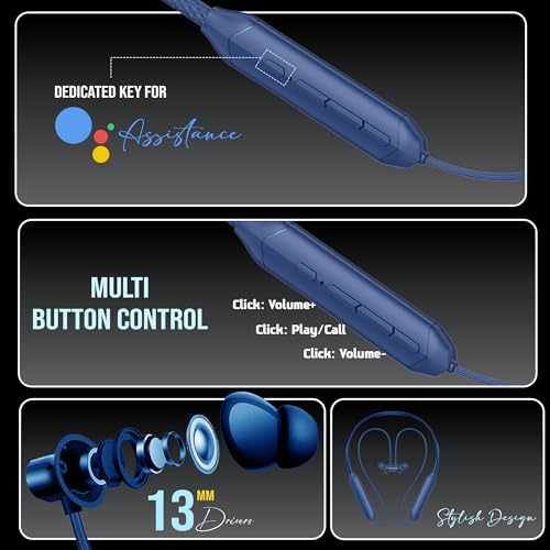 Kratos Blue Bluetooth Neckband