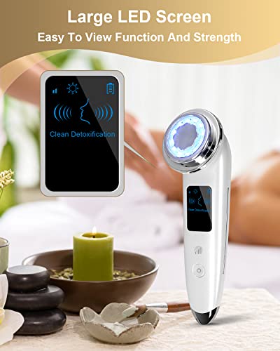 Face Massager Electric Face Lifting 4 in 1 Facial Massager Anti Aging Skin Tightening Firming Skin Care Tools (White) - Image 4
