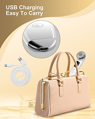Face Massager Electric Face Lifting 4 in 1 Facial Massager Anti Aging Skin Tightening Firming Skin Care Tools (White) - Image 6
