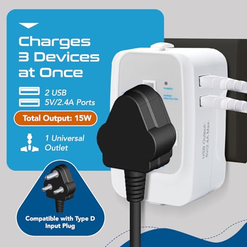 Ceptics Universal Japan Travel Adapter