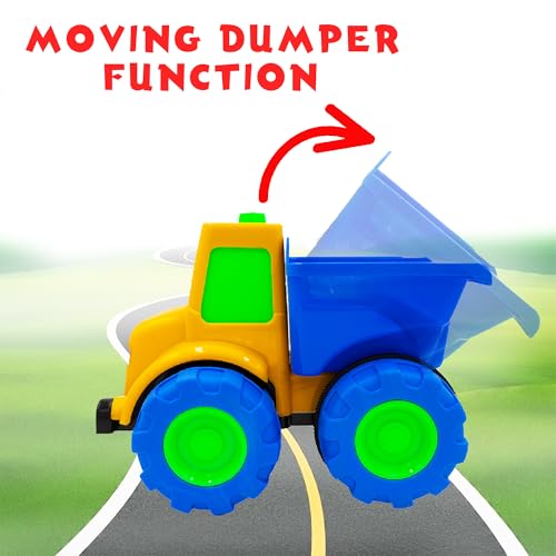 ToyBharat Mr Dumper Friction Toy Truck – Realistic Multicolour Construction Vehicle for Kids 1–6 Years, Safe & Durable - Image 3