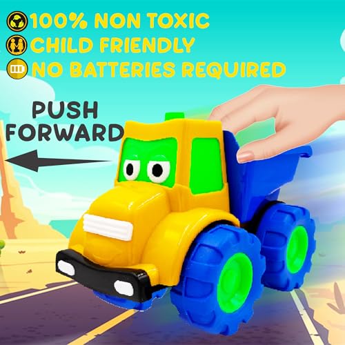 ToyBharat Mr Dumper Friction Toy Truck – Realistic Multicolour Construction Vehicle for Kids 1–6 Years, Safe & Durable - Image 4