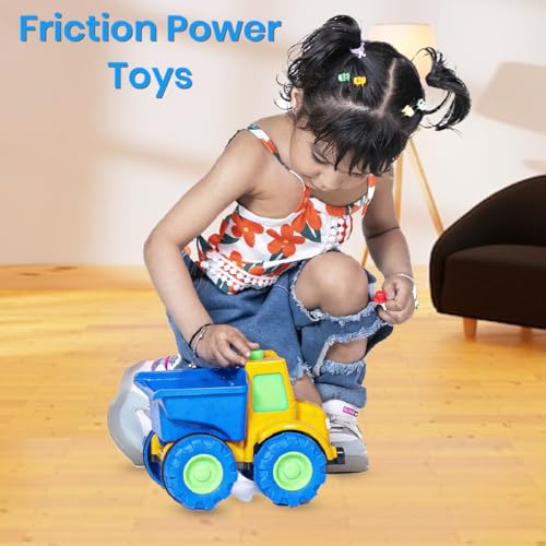 ToyBharat Mr Dumper Friction Toy Truck – Realistic Multicolour Construction Vehicle for Kids 1–6 Years, Safe & Durable - Image 6