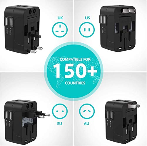 rts USB Universal Travel Adapter