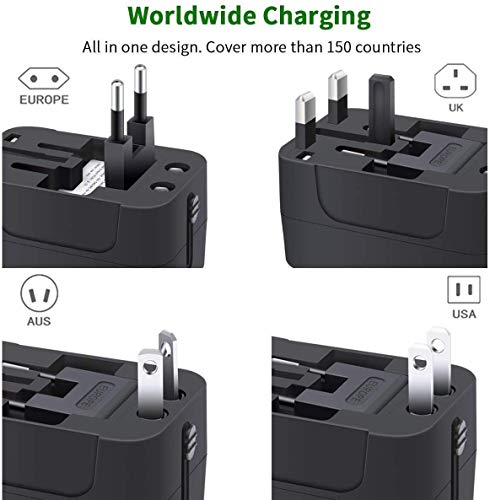 rts USB Universal Travel Adapter