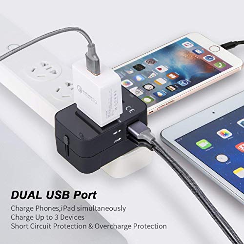 rts USB Universal Travel Adapter