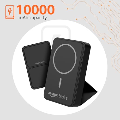 Amazon Basics 10,000mAh 15W Wireless Power Bank - Black - Image 2