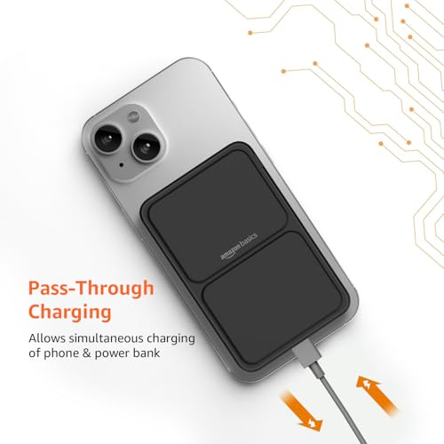 Amazon Basics 10,000mAh 15W Wireless Power Bank - Black - Image 6