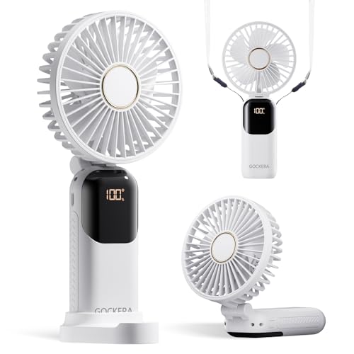 GOCKERA Portable Fan, 4200mAh Battery