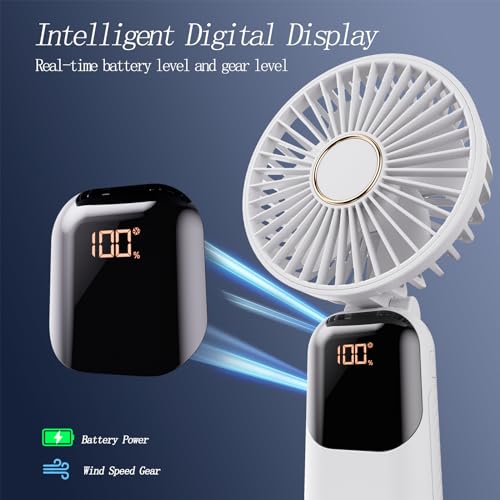 GOCKERA Portable Fan, 4200mAh Battery