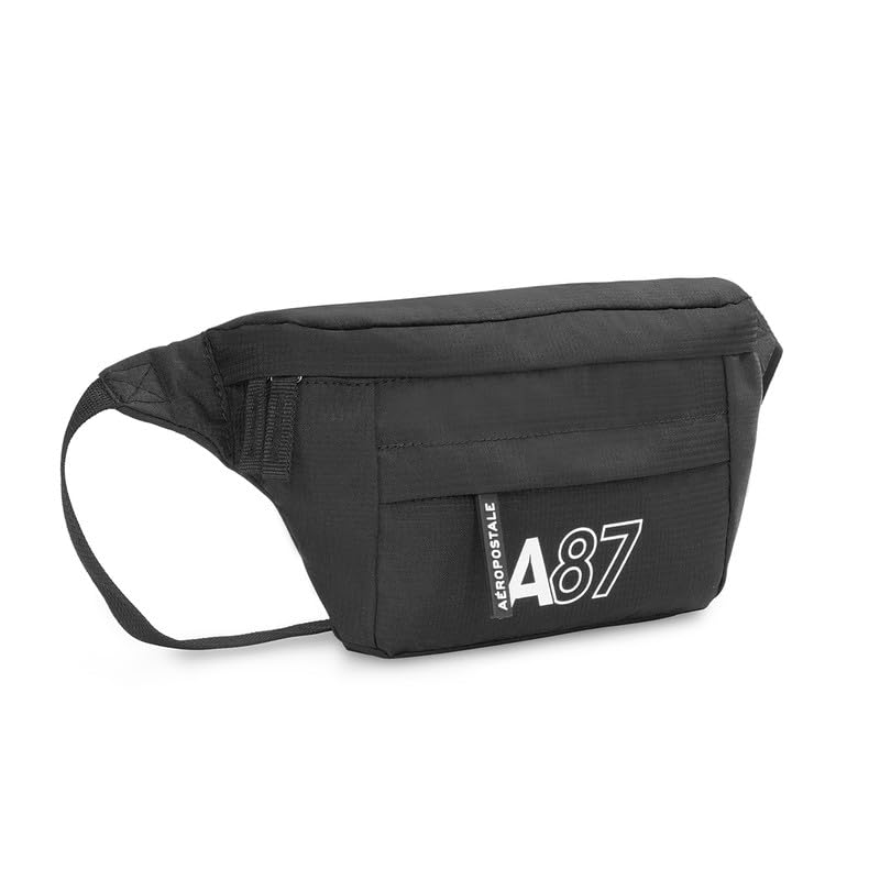 Aeropostale Oliver Unisex Waist Pouch Bags & Cases - Black - Image 2
