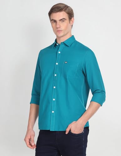 Arrow Sports Solid Cotton Casual Shirt_ASFKOSH2010_42 Grey - Image 3