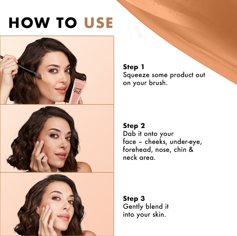 Lakmé 9-5 P+M FDN Foundation (Neutral Nude, 15 ml) - Image 3