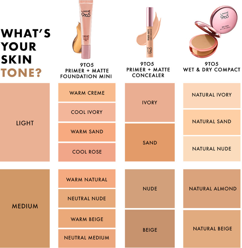 Lakmé 9-5 P+M FDN Foundation (Neutral Nude, 15 ml) - Image 4