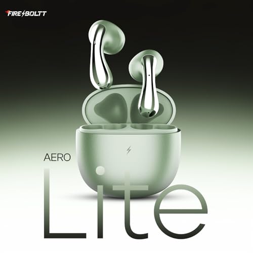Fire-Boltt Newly Launched Aero Lite TWS Earbuds Custom EQ Wireless Bluetooth 5.4 Music & App Support 50H Playtime Fast Charging Case 50ms Low Latency for Gaming Touch Controls Sage - Image 3