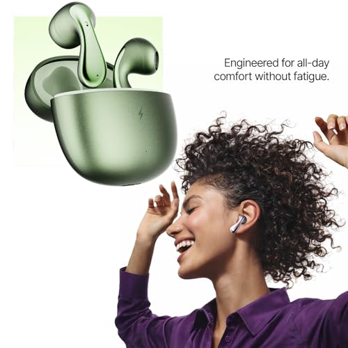Fire-Boltt Newly Launched Aero Lite TWS Earbuds Custom EQ Wireless Bluetooth 5.4 Music & App Support 50H Playtime Fast Charging Case 50ms Low Latency for Gaming Touch Controls Sage - Image 6