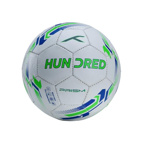 Hundred Prism Football | All-Weather Multi-Terrain Ball | Peak Performance on All Surfaces: Hard Ground, Wet Grass & Turf | Built for Accurate Passes & Powerful Shots Visit The Hundred Store
