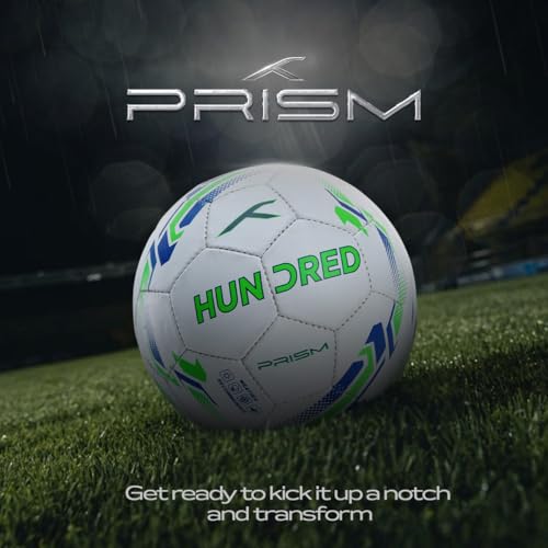 Hundred Prism Football | All-Weather Multi-Terrain Ball | Peak Performance on All Surfaces: Hard Ground, Wet Grass & Turf | Built for Accurate Passes & Powerful Shots Visit The Hundred Store - Image 3
