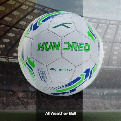 Hundred Prism Football | All-Weather Multi-Terrain Ball | Peak Performance on All Surfaces: Hard Ground, Wet Grass & Turf | Built for Accurate Passes & Powerful Shots Visit The Hundred Store - Image 5